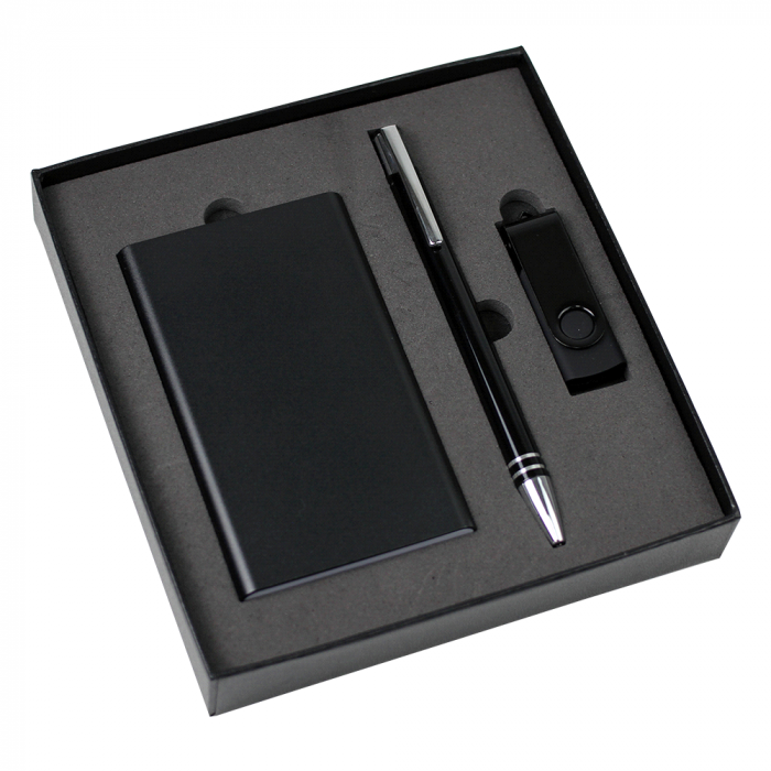The Range Gift Set - USB in 4G + Power Bank + Cable + Pen