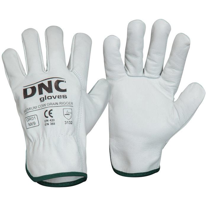 Premium Cow Grain Rigger Gloves
