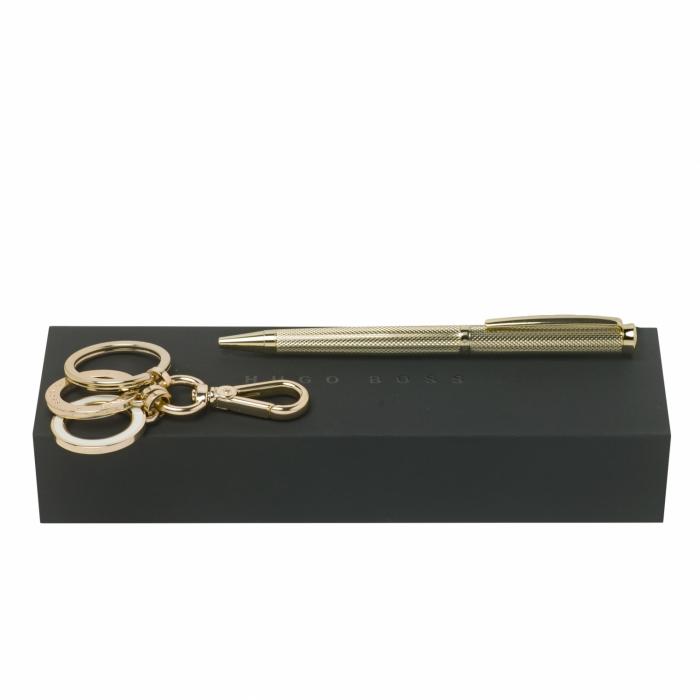 Set Hugo Boss (ballpoint Pen & Chrome Key Ring)