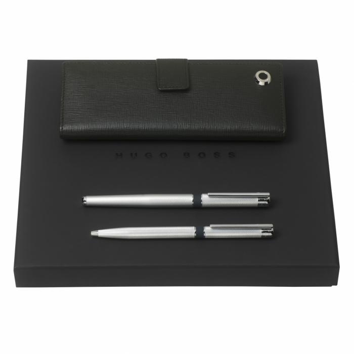 Custom Printed Promotional Set Hugo Boss (Premium ballpoint Pen, Rollerball  Pen Case) NZ Custom Gear
