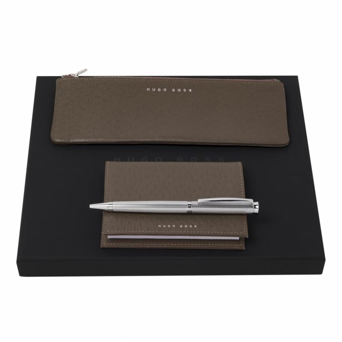 Set Hugo Boss (ballpoint Pen, Case & Notebook Cover)