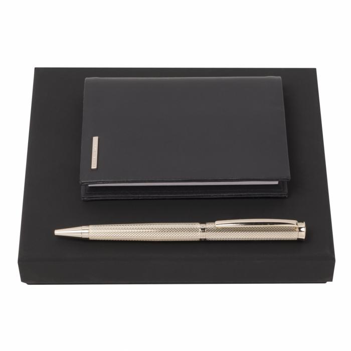 Set Hugo Boss Blue (ballpoint Pen & Notebook Cover)
