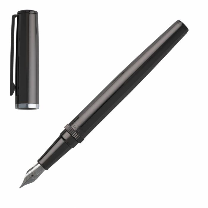Fountain Pen Gear Metal Dark Chrome