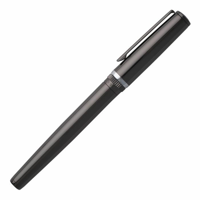 Rollerball Pen Gear Metal Dark Chrome