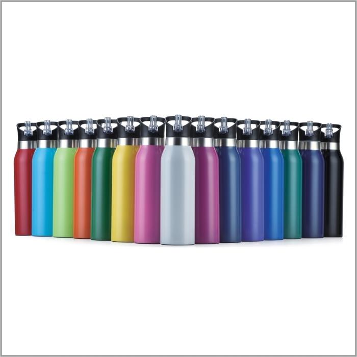 Thermo Drink Bottle with Straw