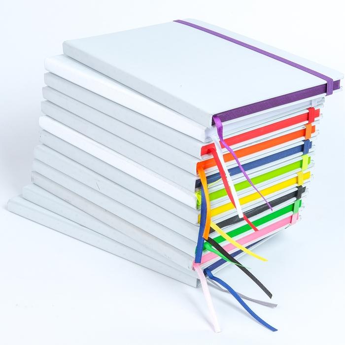 Hard Cover With Coloured Elastic Notebook