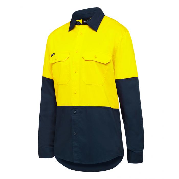 Mens Stretch Spliced Shirt
