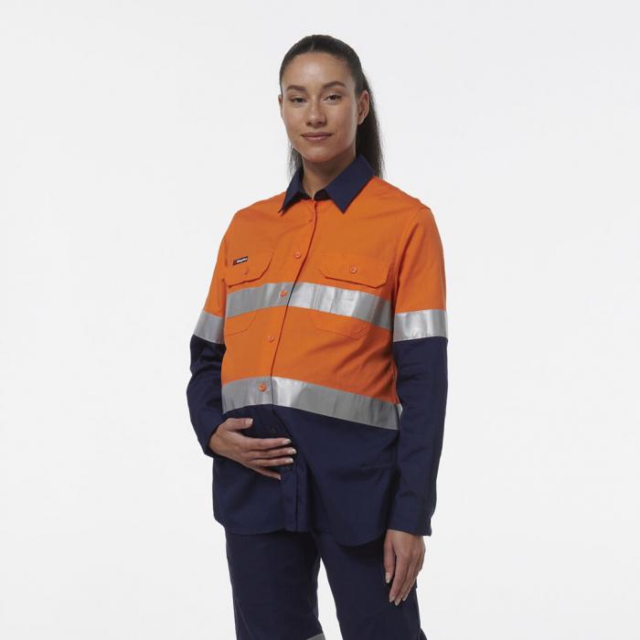 Womens Workcool Maternity Reflective 2Tone Shirt