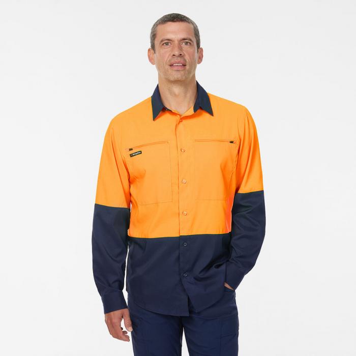 DryCool Hi Vis Spliced Shirt Long Sleeve Shirt