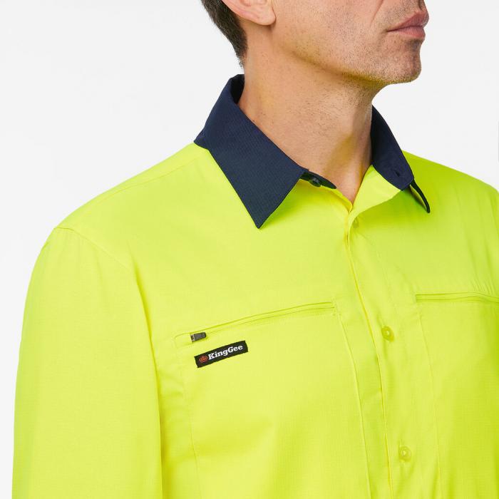 DryCool Hi Vis Spliced Shirt Long Sleeve Shirt