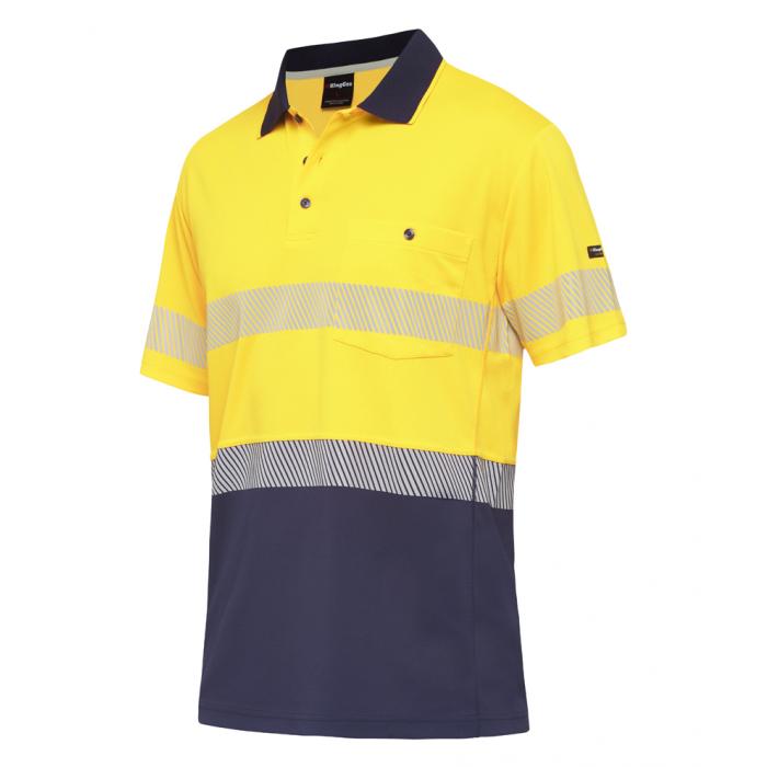 Mens Workcool Hyperfreeze Spliced Polo Short Sleeve Taped