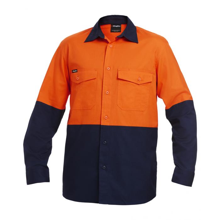 Mens Workcool 2 Spliced Shirt Long Sleeve