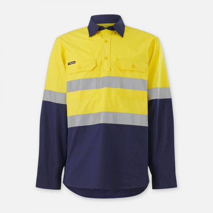 Workcool Vented Closed Front Spliced Taped Long Sleeve
