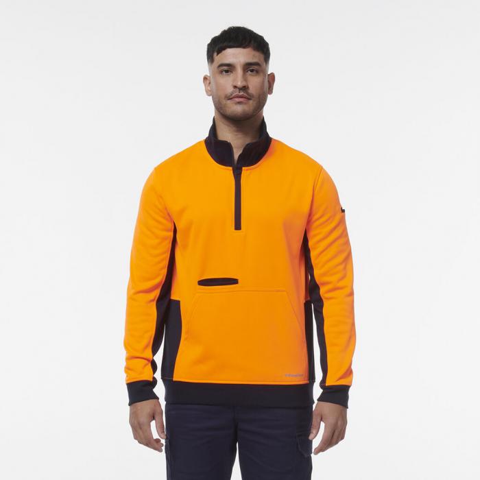 Hi Vis Spliced 1/4 Zip Fleece