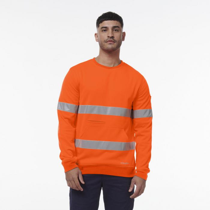 Reflective Crew Neck Fleece