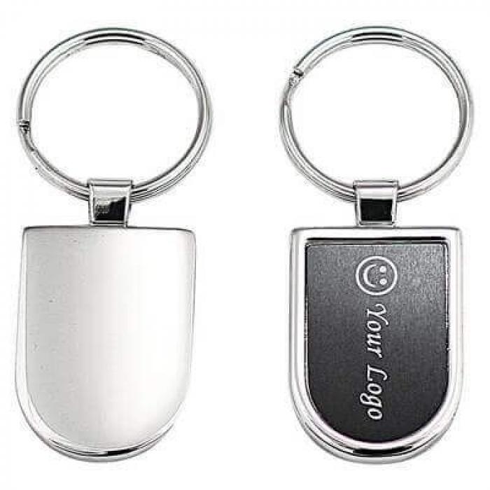 Metal Crest Keyring
