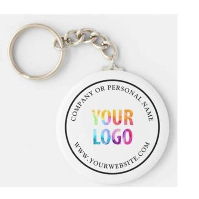 Full Colour Button Keyrings