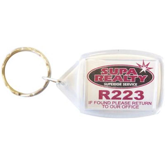 Rectangular Acrylic Keyrings