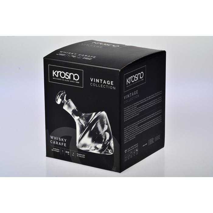 Krosno  Vintage Turn Decanter 1L Gift Boxed