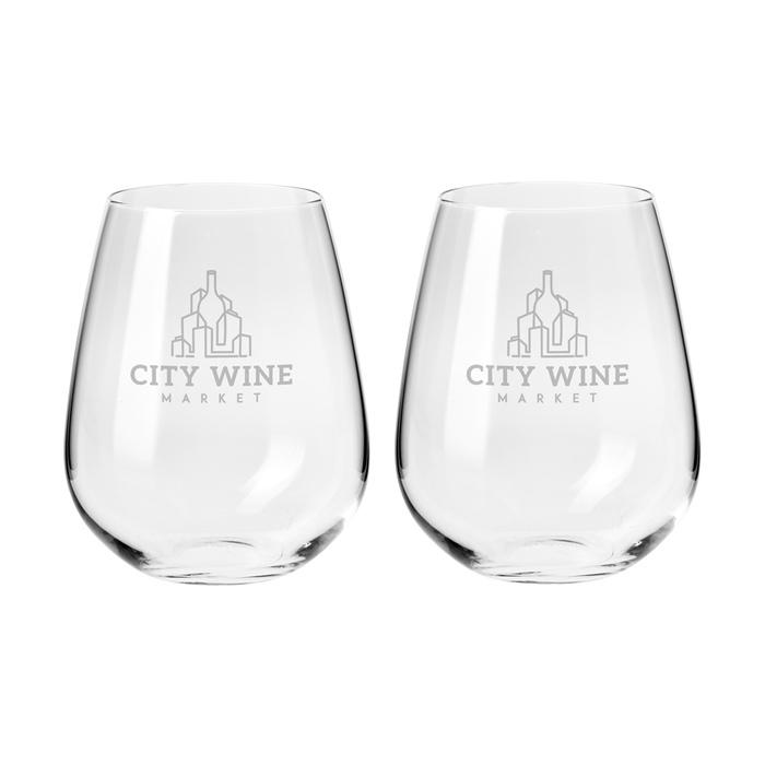 Krosno Duet Stemless Wine Glass 500ML set of 2 Gift boxed