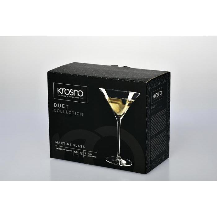 Krosno Duet Martini Glass 170ML set of 2 Gift boxed