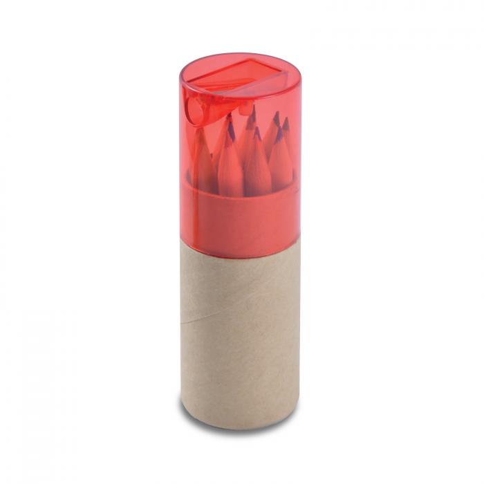 Coloured Pencils in Cardboard Tube