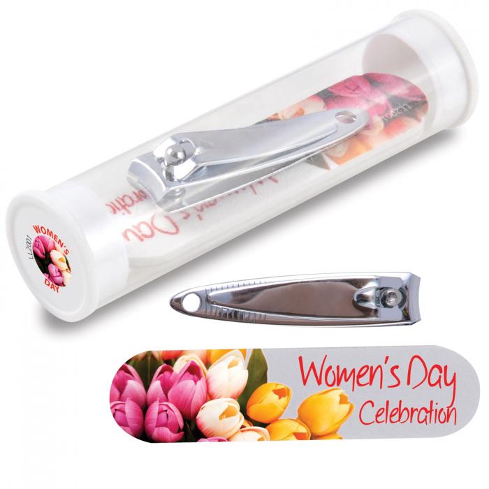 Emery Board & Nail Clippers in Tube