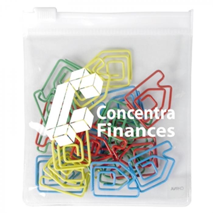 House Paperclips In Zipper Pouch