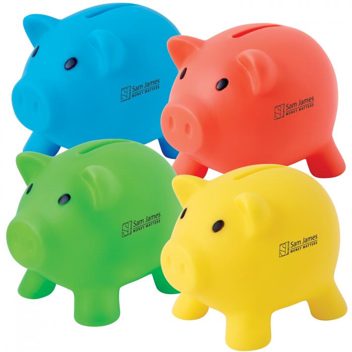 Pee Wee Pig PVC Coin Bank