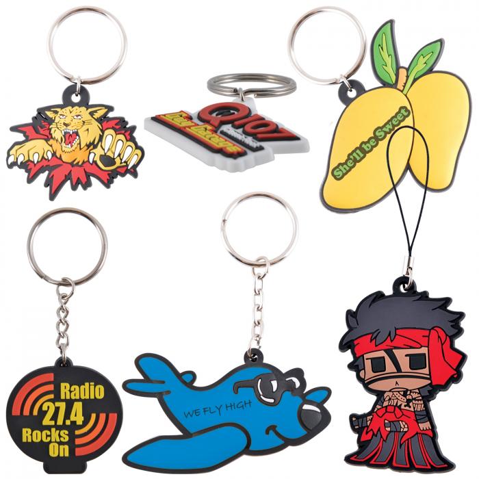 Flexible PVC 2D or 3D Keytag