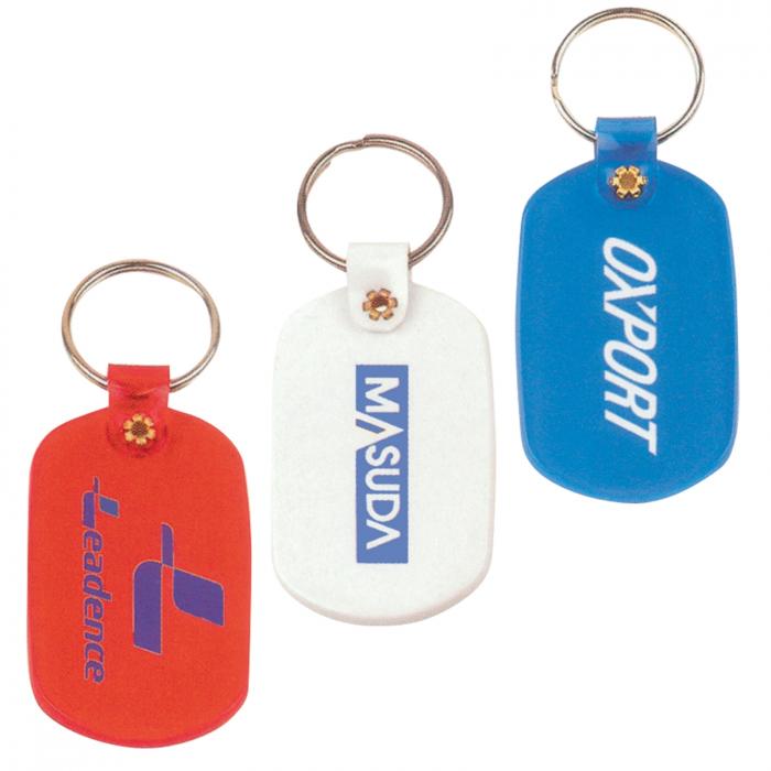 Oval Flexible PVC Keytag