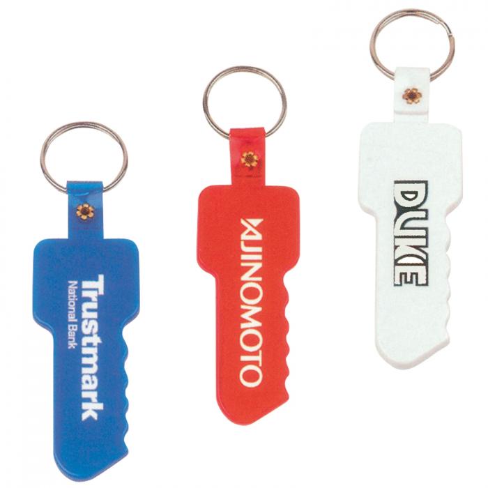 Key Shape Flexible PVC Keytag