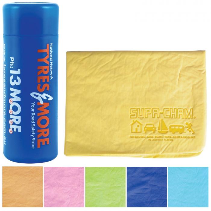 Debossed Supa Cham Chamois / Body Towel in Tube