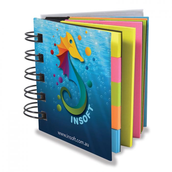 Spiral Notebook with Noteflags