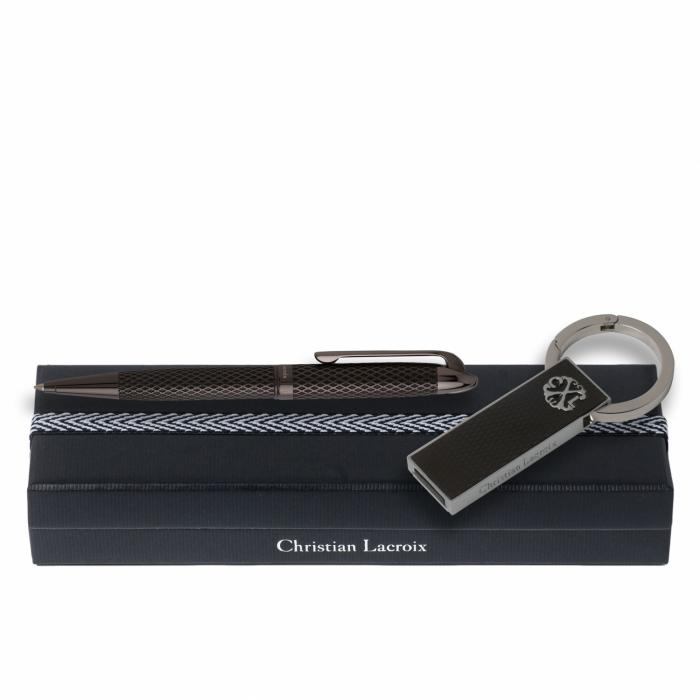 Set Rhombe Black (ballpoint Pen & Usb Stick)