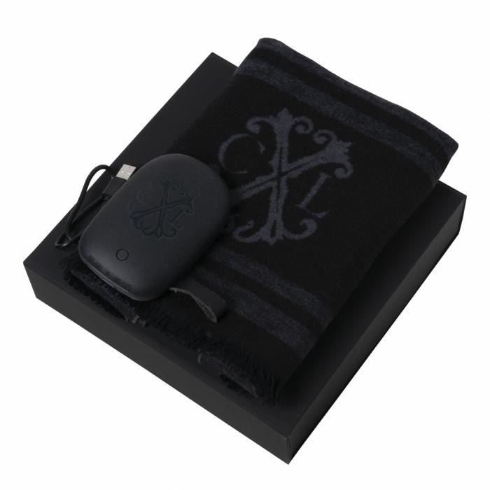 Set Id Dark Grey (power Bank & Scarve)