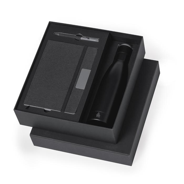 Datiford Flask, Pen and Notebook Set