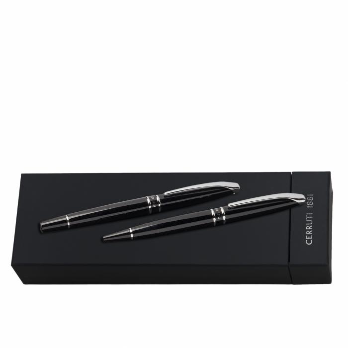 Set Silver Clip Pastel Grey (ballpoint Pen & Rollerball Pen)