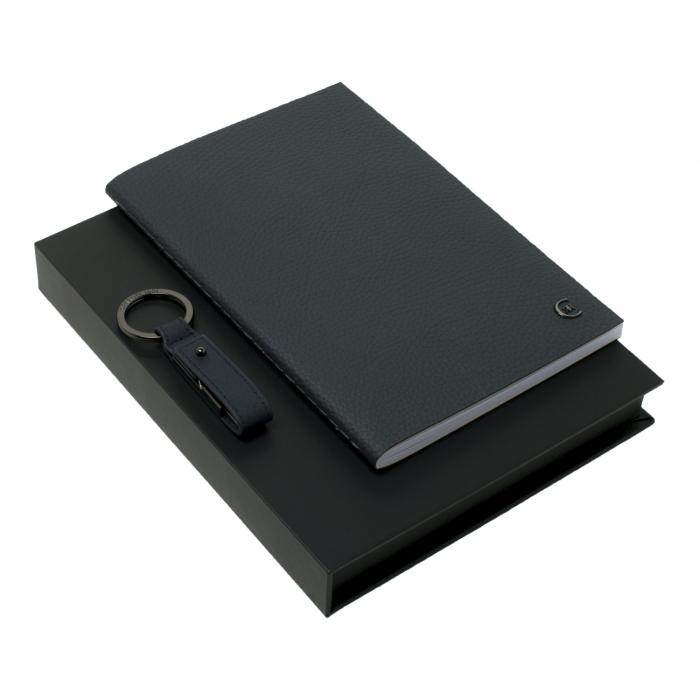 Set Hamilton Dark Blue (note Pad A5 & Usb Stick)