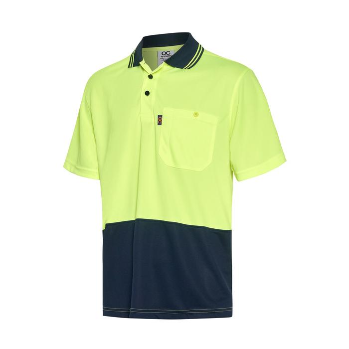 Hi-Vis Two Tone Short Sleeve Cool Breathe Safety Polo