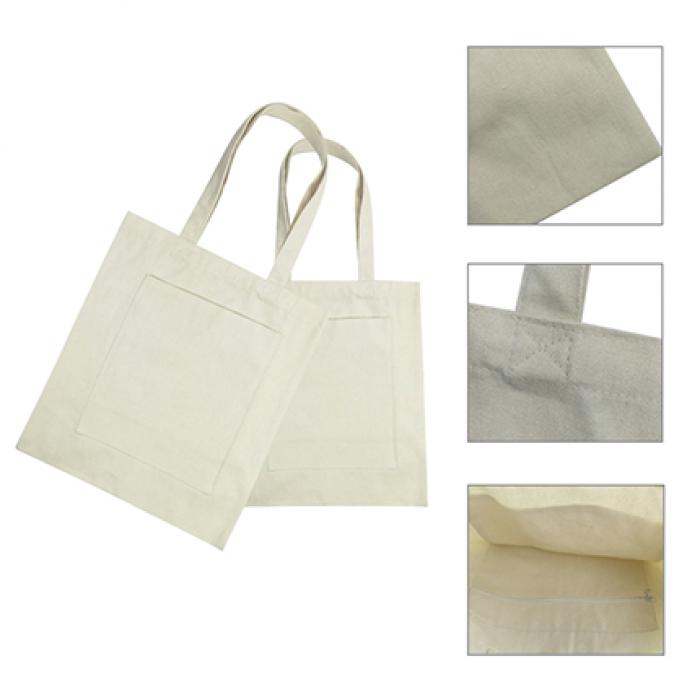 Cotton Tote Bag with Zippered Pouch