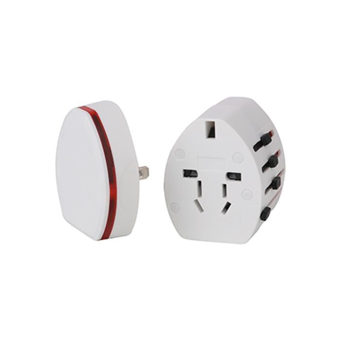 Light-up Universal Travel Adapter with USB