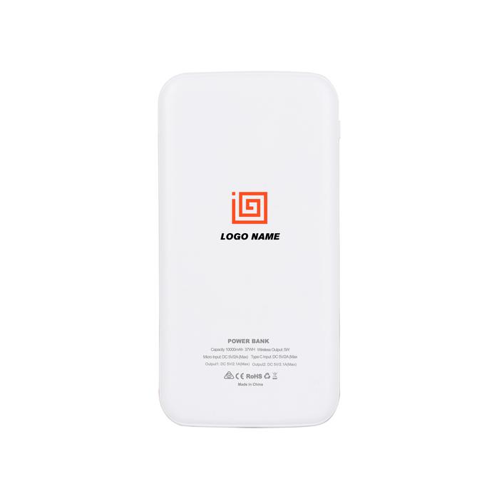 10000mAh Wireless Power Bank with Power Indicator