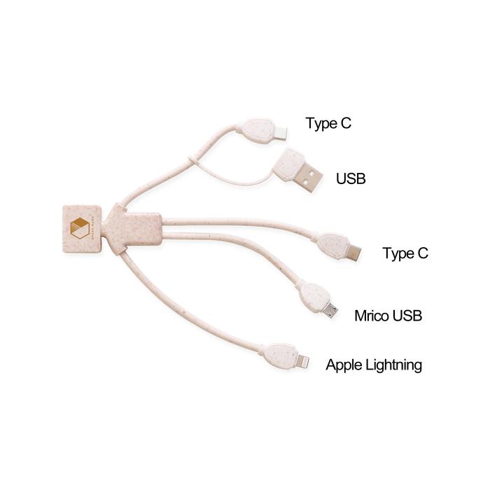 Wheat Straw Charging Cable - Man Shape