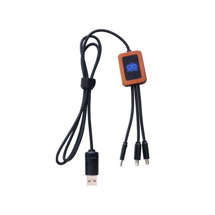 Long Light Up Charging Cable - Square Shape