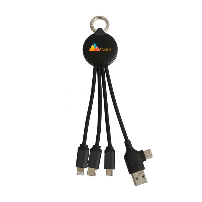 Round Shaped Light Up Multi Charging Cable