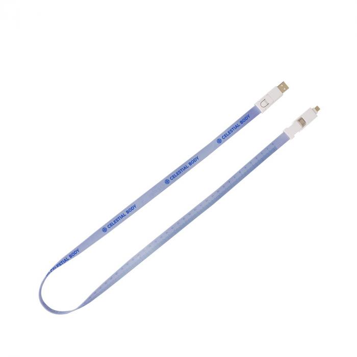 6 in 1 Polyester Lanyard Charging Cable