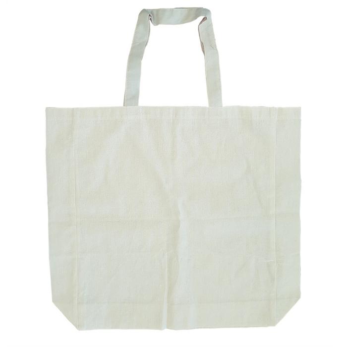 Short Handle Calico Bag with Gusset