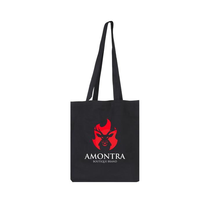 140gsm Coloured Long Handle Cotton Bag