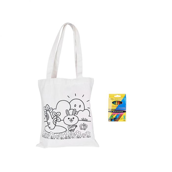 Medium Colouring Bag with Crayons